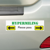 Hypermildering Gelieve te passeren - Gepersonalise Bumpersticker (Op auto)