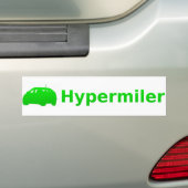 hypermiler bumpersticker (Op auto)