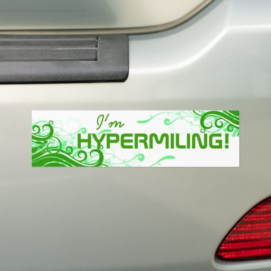 Hypermilerende Bumpersticker (Op auto)