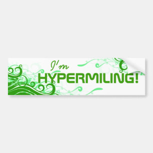 Hypermilerende Bumpersticker