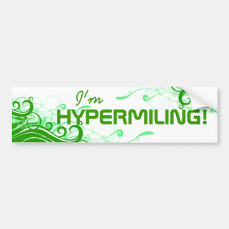 Hypermilerende Bumpersticker