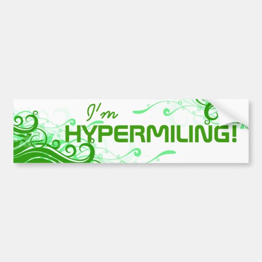 Hypermilerende Bumpersticker (Voorkant)