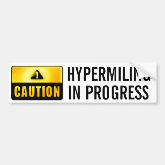 Hypermilerende Bumpersticker Bumpersticker III