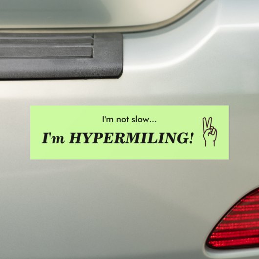 HYPERMILING Bumpersticker (Op auto)