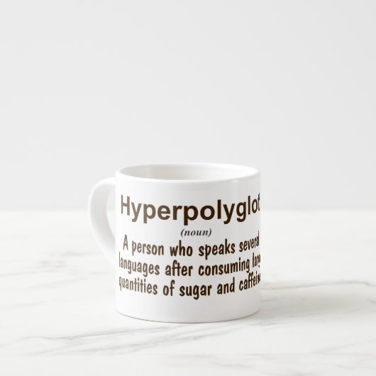 Hyperpolyglot-definitie Espresso Kop (Links)
