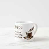 Hyperpolyglot-definitie Espresso Kop (Voorkant rechts)