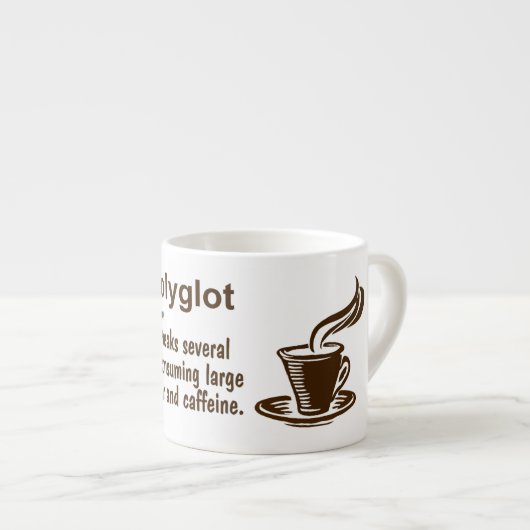Hyperpolyglot-definitie Espresso Kop (Voorkant rechts)