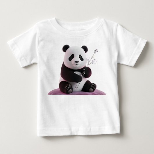 Hyperrealistisch 3D-babypandaportret (Voorkant)