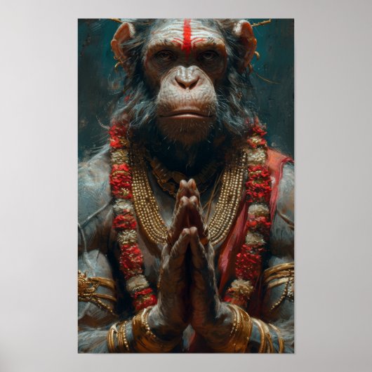 Hyperrealistisch Grootmoeder Storytelling Schilder Poster (Voorkant)