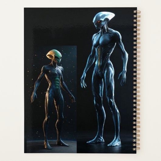 hyperrealistische alien planner (Achterkant)