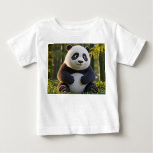 Hyperrealistische baby panda in bamboebos