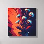 hyperrealistische bloem canvas afdruk (Voorkant)