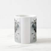 Hyperrealistische olifant uit gebroken muur koffiemok (Center)