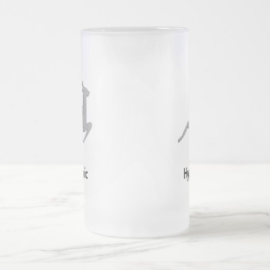 Hypersonische rendieren matglas bierpul (Center)