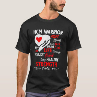 Hypertrofe Cardiomyopathie Bewustmaking HCM T-shirt