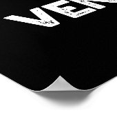 Hyphen Ventilatation Funny Punctuation Pun Dark BG Poster (Hoek)