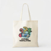 Hyphen Ventiling Funny Punctuation Pun Tote Bag (Voorkant)