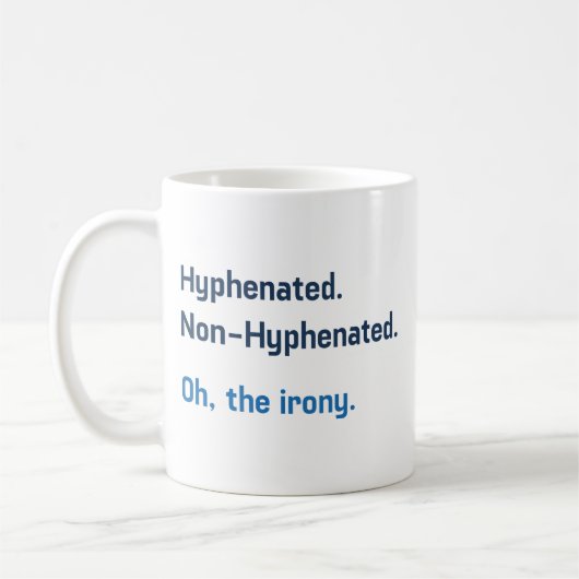 Hyphened Koffiemok (Links)