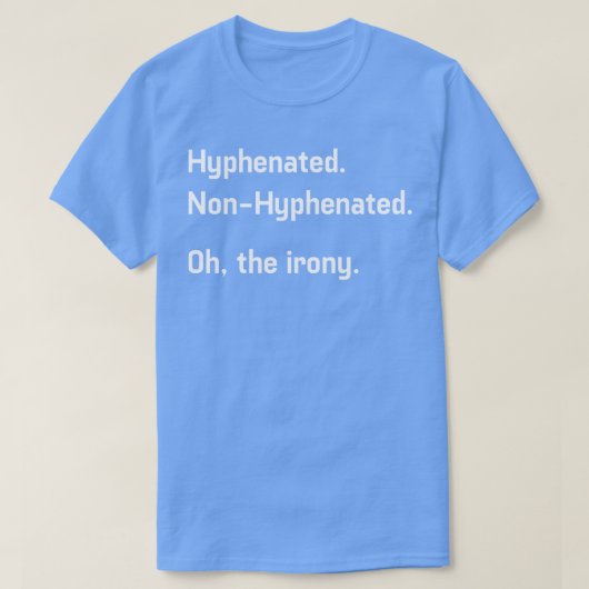 Hyphened T-shirt (Design voorkant)