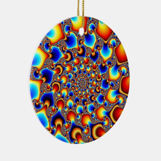 Hypn0sis - Fractal Art Keramisch Ornament (Rechts)