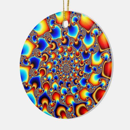 Hypn0sis - Fractal Art Keramisch Ornament (Links)
