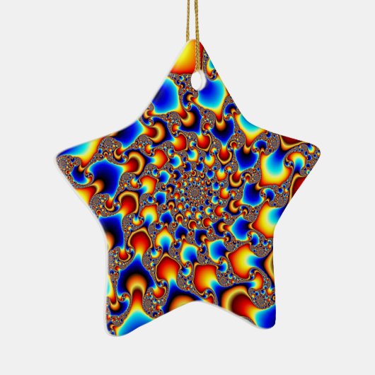 Hypn0sis - Fractal Art Keramisch Ornament (Rechts)