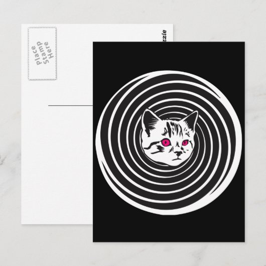 Hypno-Cat Briefkaart (Voorkant / Achterkant)