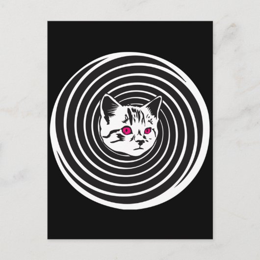 Hypno-Cat Briefkaart (Voorkant)