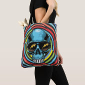 Hypno Funky Skull 02 Tote Bag (Dichtbij)