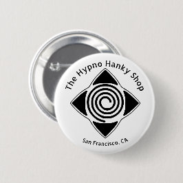 Hypno Hanky Shop Hypnose Overal Logo Knop Ronde Button 5,7 Cm