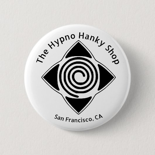Hypno Hanky Shop Hypnosis Overal Logo Button (Voorkant)