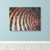 Hypno lijnen schilderen kunst canvas afdruk (Insitu (Houten vloer))