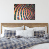 Hypno lijnen schilderen kunst canvas afdruk (Insitu (Slaapkamer))