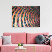 Hypno lijnen schilderen kunst canvas afdruk (Insitu (Woonkamer))