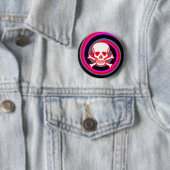 HYPNO SKULL-BUTTON RONDE BUTTON 5,7 CM (In situ)