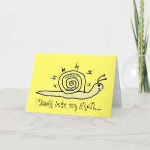 Hypno Snail Kijk in mijn shell Wenskaart Kaart