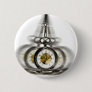 Hypnose draaiende klok ronde button 5,7 cm
