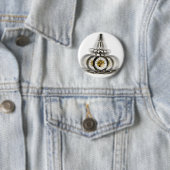 Hypnose draaiende klok ronde button 5,7 cm (In situ)