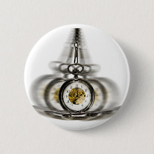 Hypnose draaiende klok ronde button 5,7 cm