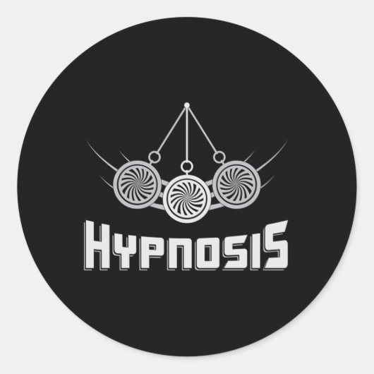 Hypnose hypnotisch beste hypnotist hypnotizer gesc ronde sticker (Voorkant)