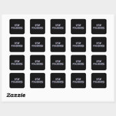 Hypnose hypnotische hypnotist hypnotizer grappig g vierkante sticker (Vel)