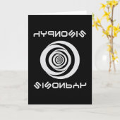 Hypnose hypnotizer hypnotist hypnotisch grappig ge kaart (Gele Bloem)
