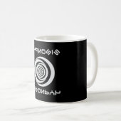 Hypnose hypnotizer hypnotist hypnotisch grappig ge koffiemok (Voorkant rechts)