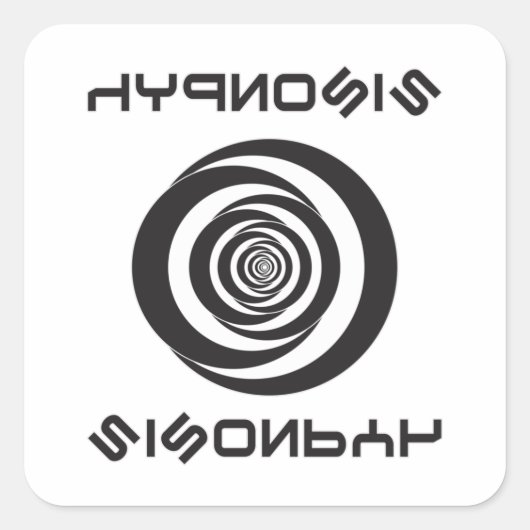 Hypnose Hypnotizer Hypnotist Hypnotische Gift Idee Vierkante Sticker (Voorkant)