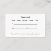 Hypnose Mentale Gezondheid Afspraak Visitekaartjes (Achterkant)