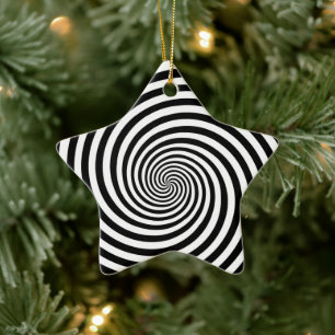Hypnose Spiraal Ster Vorm Keramisch Ornament