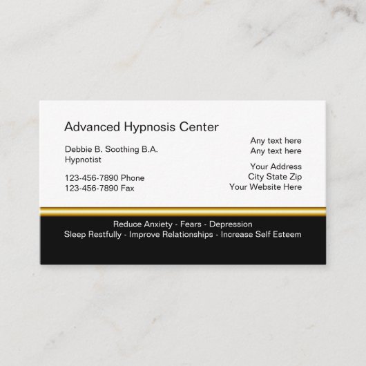 Hypnose Visitekaartjes (Voorkant)