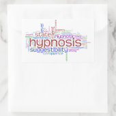 Hypnose Werken Word Art Sticker - witte achtergron (Tas)