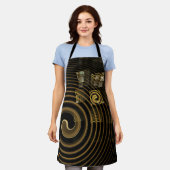 Hypnosis Abstract Art Apron Schort (Gedragen)