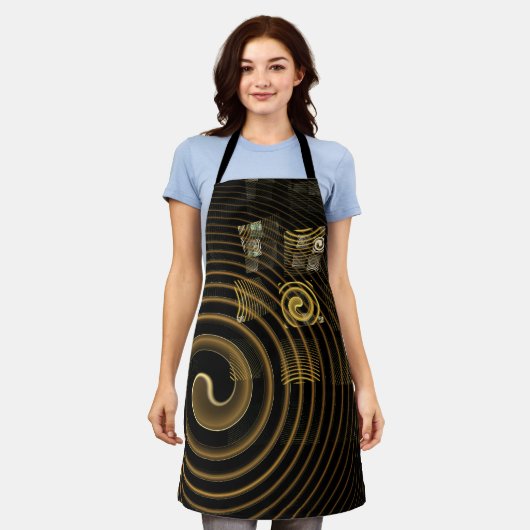 Hypnosis Abstract Art Apron Schort (Gedragen)